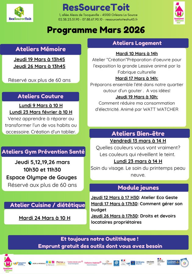 Programme ResSourceToit mars 2026