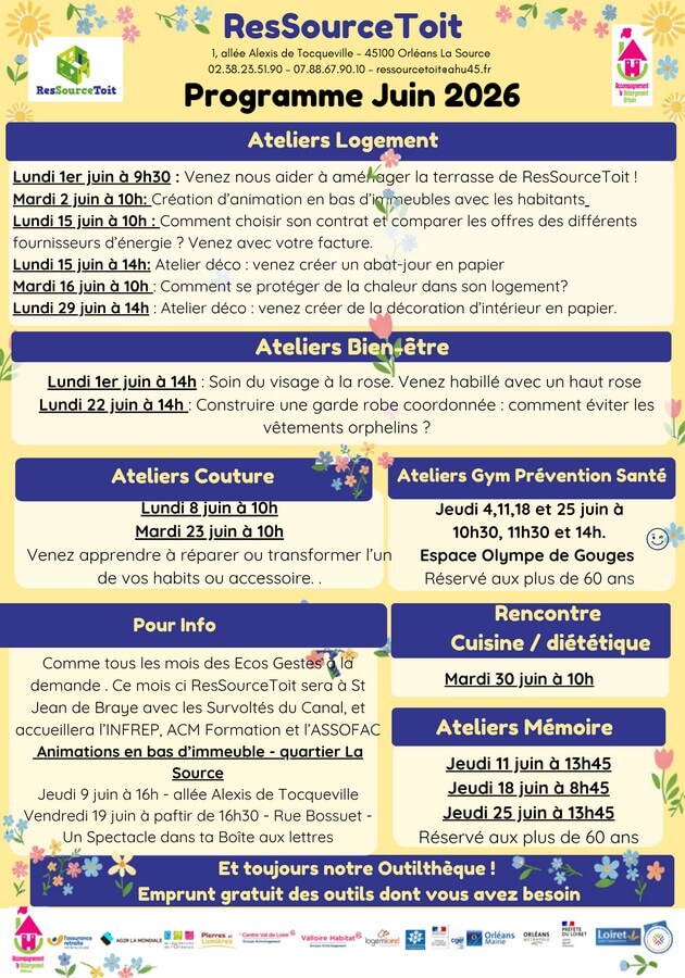 Programme ResSourceToit juin 2026