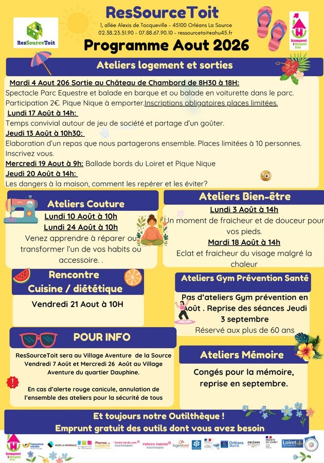 Programme ResSourceToit août 2026